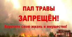 Пал травы приводит к пожару